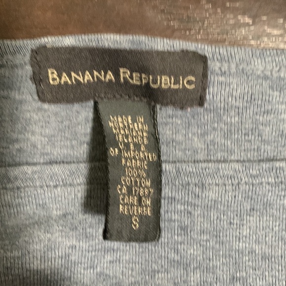 Banana Republic Cotton Gray Quarter Sleeve Tee, sz Small. - Picture 4 of 5